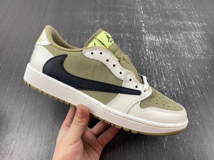Air Jordan 1 Retro Low Golf Travis Scott Neutral Olive FZ3124-200