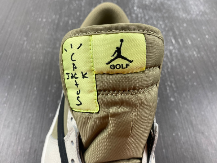 Air Jordan 1 Retro Low Golf Travis Scott Neutral Olive FZ3124-200