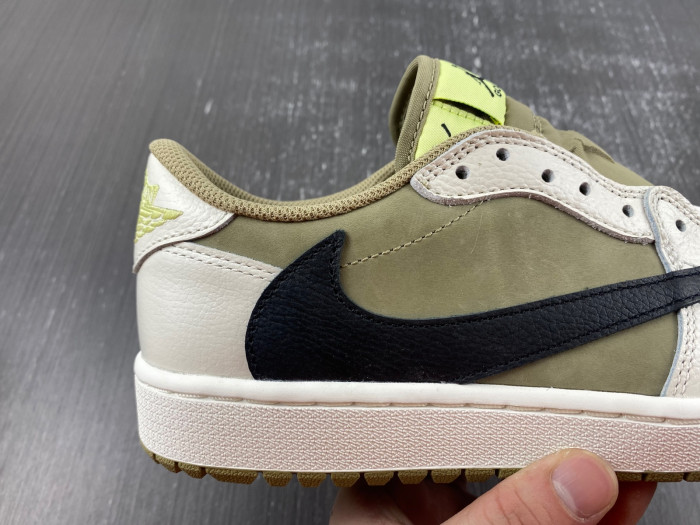 Air Jordan 1 Retro Low Golf Travis Scott Neutral Olive FZ3124-200